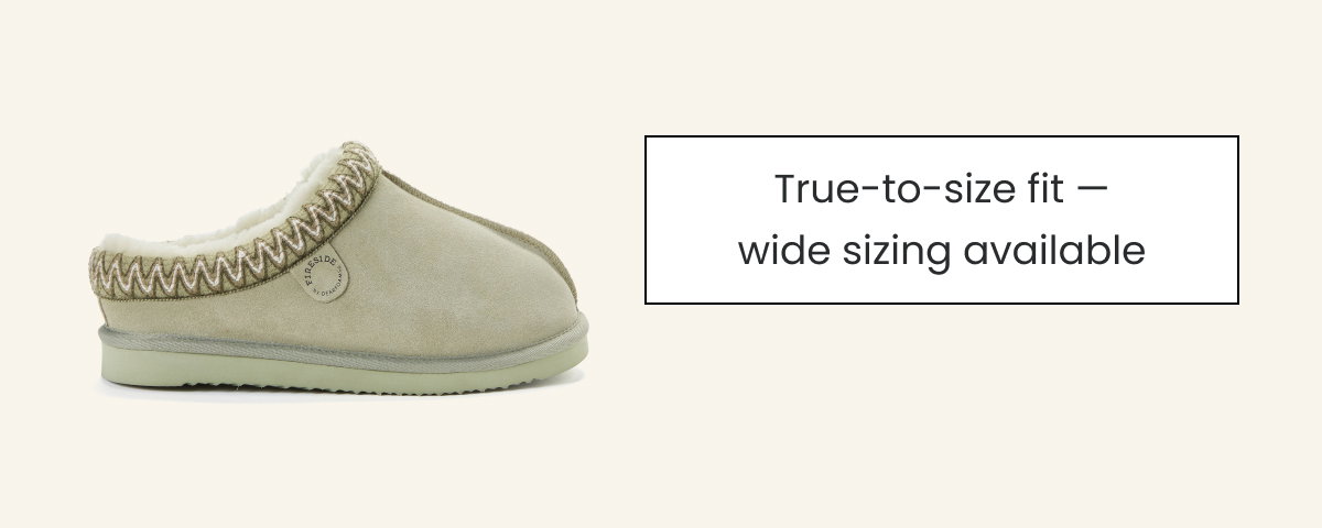  True-to-size fit — wide sizing available 