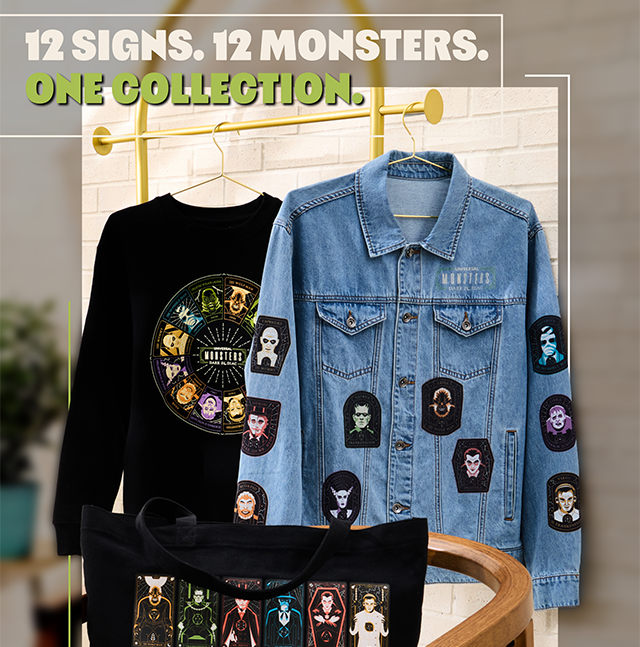 12 signs. 12 monsters. One collection. Universal Monsters. Exclusively at BoxLunch! Shop now.