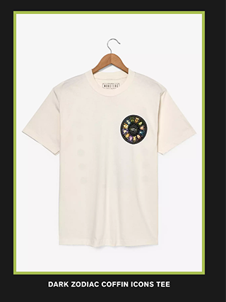 Dark Zodiac Coffin Icons Tee