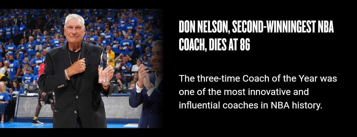 Don Nelson, second-winningest NBA coach, dies at 86