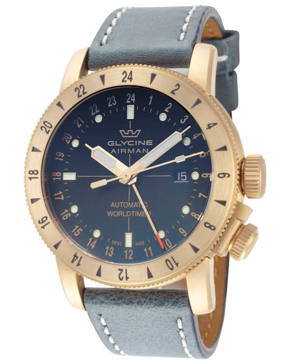 Glycine Airman Contemporary Bronze GMT Men's Watch GL0167