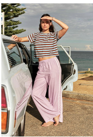 TUSCANY LACE TRIM PANT