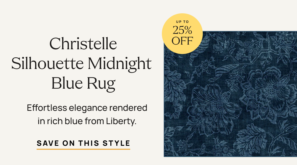 Christelle Silhouette Midnight Blue Rug | Save On This Style