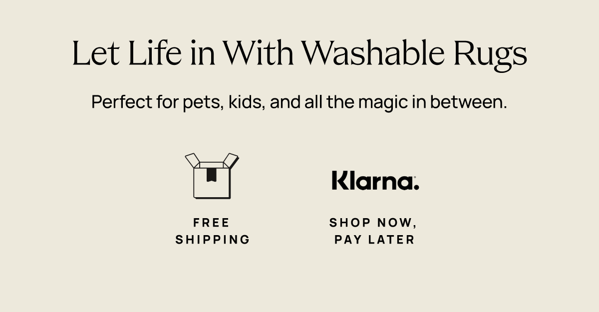 Let Life in With Washable Rugs
