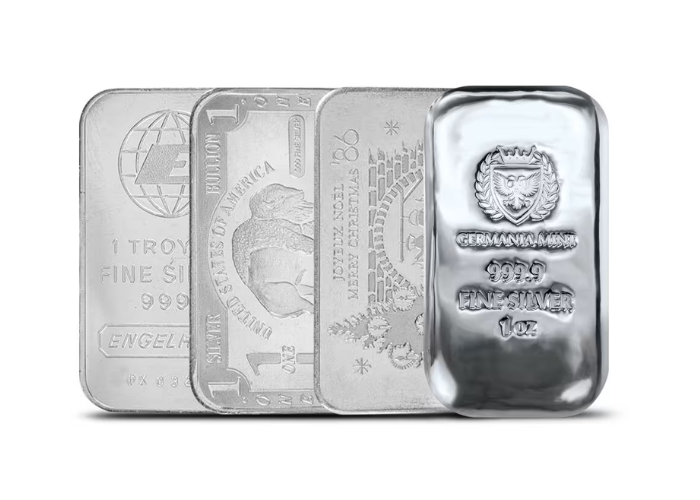 1 oz Silver Bar (Varied Condition, Any Mint)
