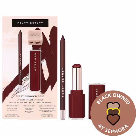 Berry Brown'd Pout Lip Liner + Gloss Stick Duo