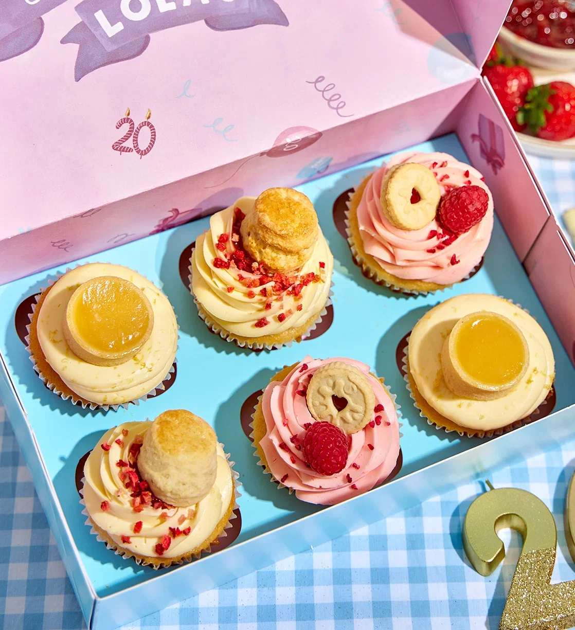 Image of 20th Birthday Cupcake Nationwide Box