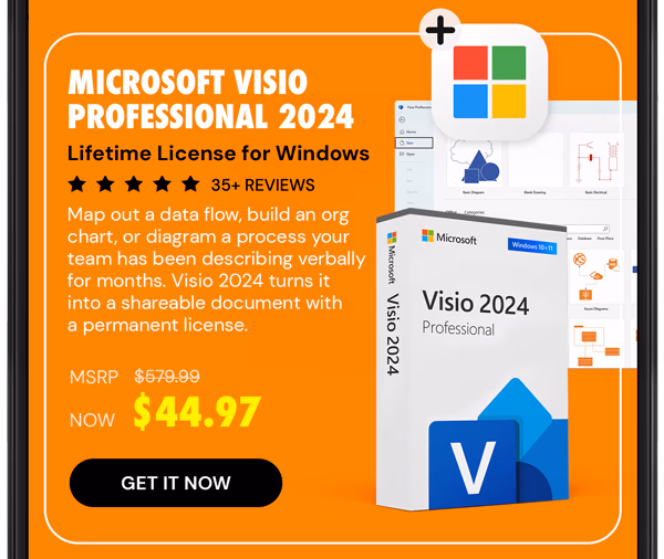 Microsoft Visio Professional 2024: Lifetime License for Windows