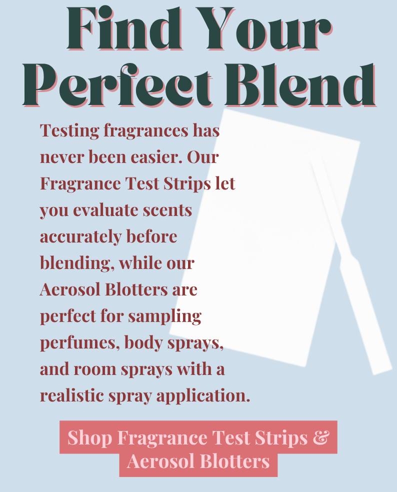 Fragrance Test Strips and Aerosol Blotters