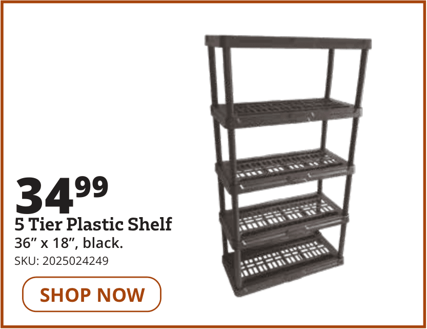 5 tier shelf