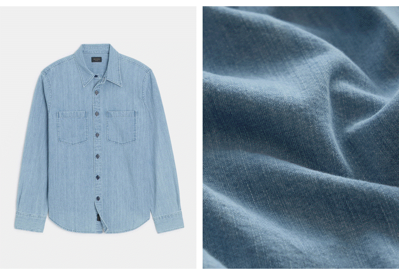 Shop the Italian Denim Engineer Shirt