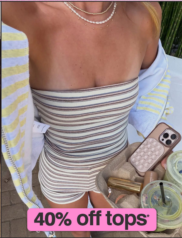 40% off tops*