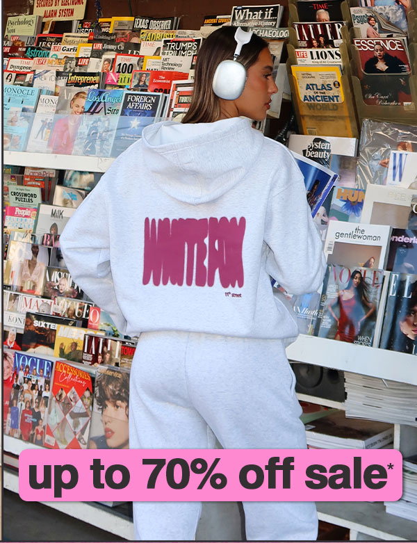 Up to 70% off sale* 