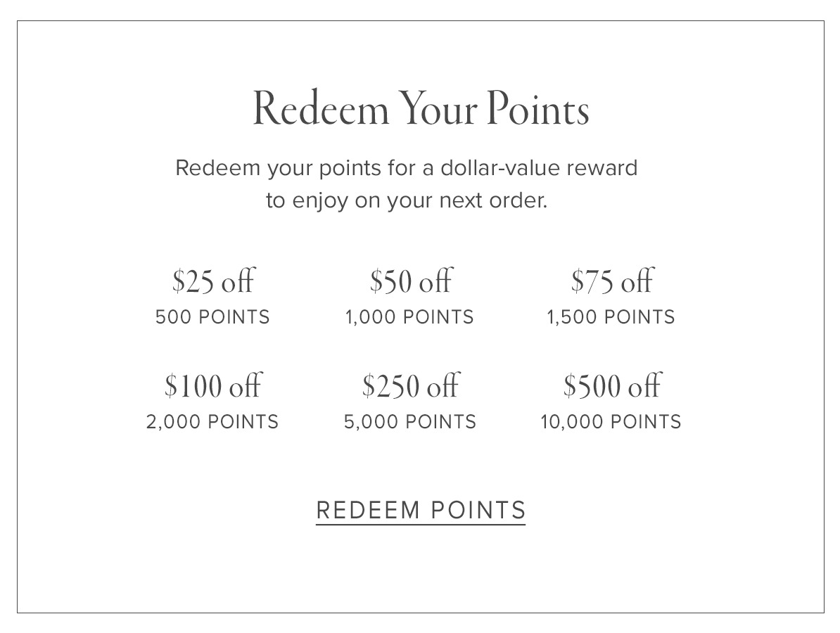 Shop Now and Earn Points
