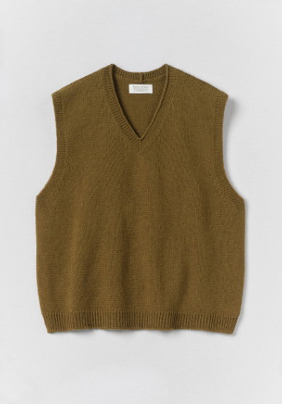 High V Neck Wool Tank
