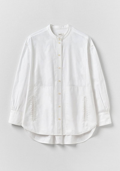French Knot Cotton Shirt