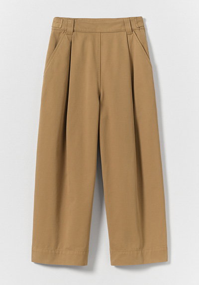Cotton Pleat Front Trousers