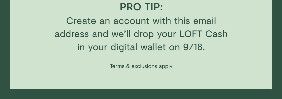 Create an account
