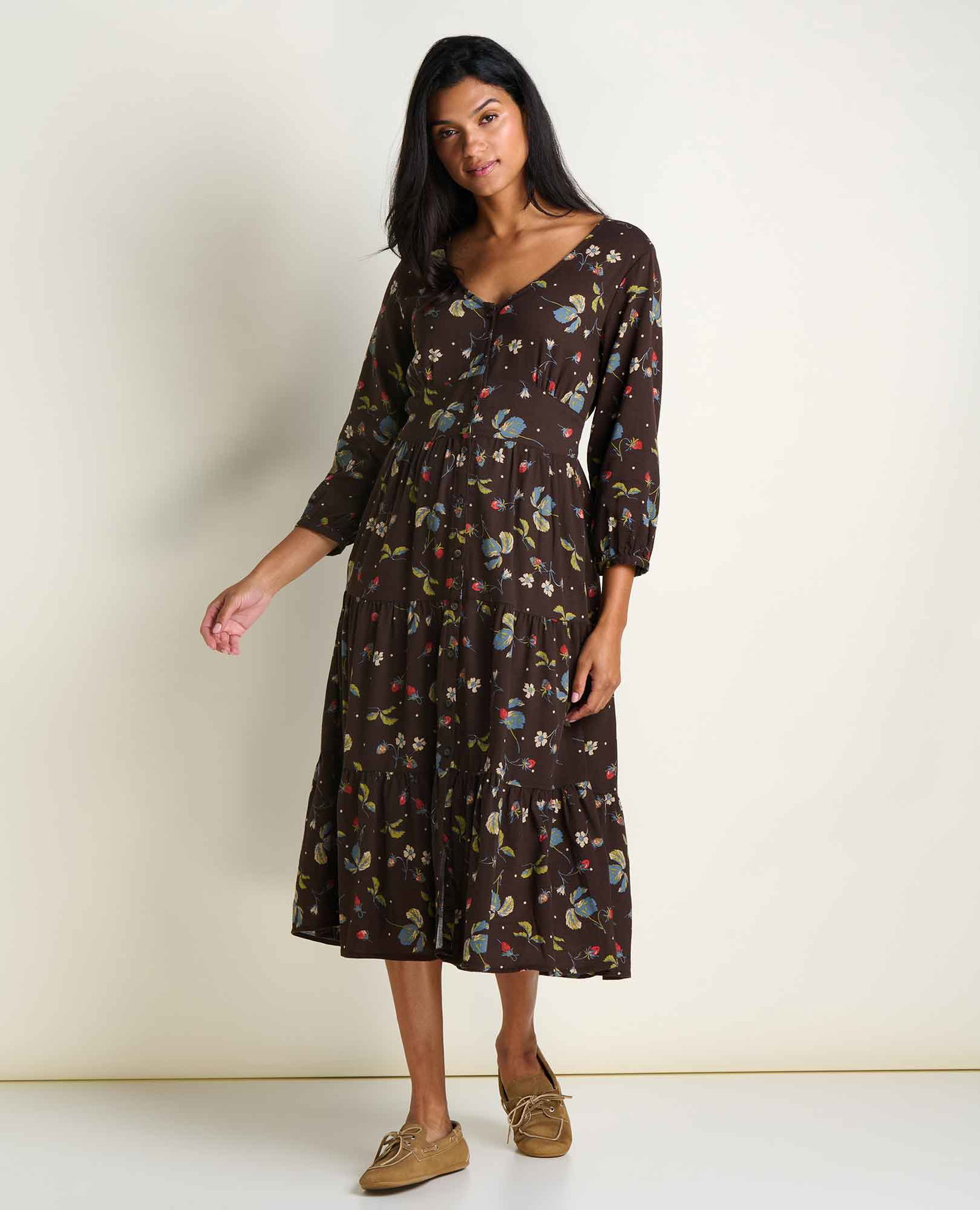 Image of Manzana Tiered Midi Dress