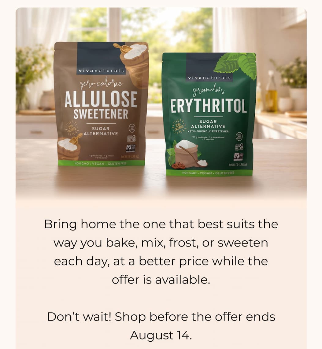 Bring home the one that best suits the way you bake, mix, frost, or sweeten each day, at a better price while the offer is available.  Don’t wait! Shop before the offer ends August 14.