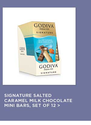 Signature Salted Caramel Milk Chocolate Mini Bars, Set of 12