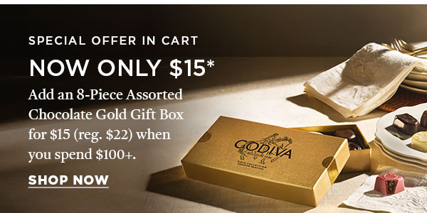 Assorted Chocolate Gold Gift Box, 8pc.
