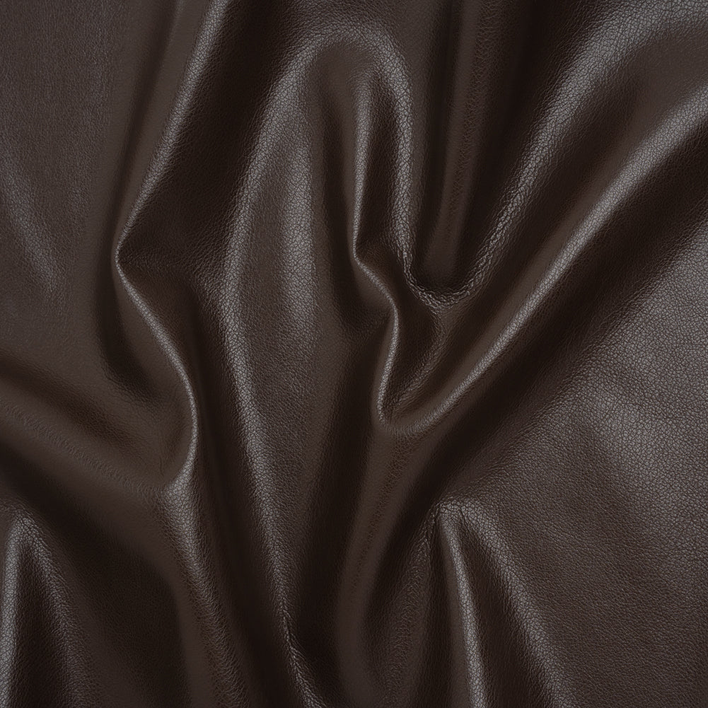 Image of Buttery Faux Leather with Brushed Suede-like Backing - Chocolate - Veronica Collection