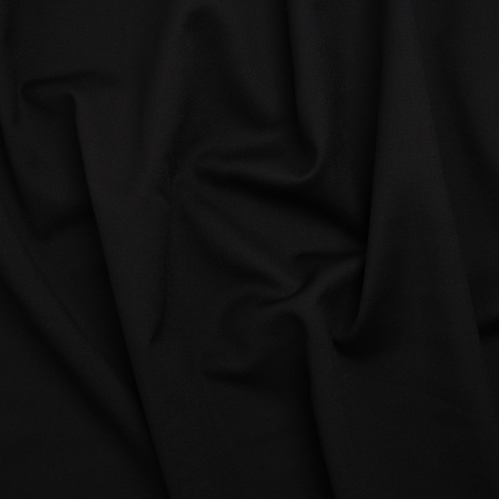 Image of Wool Twill Suiting - Black - Deadstock