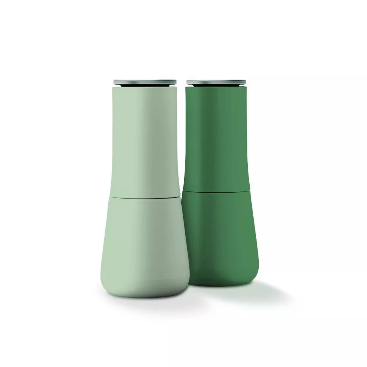 Milltop Salt & Peper Set, Sage: Ceramic Spice Mills