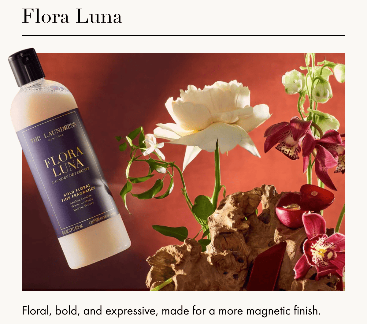 Flora Luna | Floral, bold, and expressive, made for a more magnetic finish.