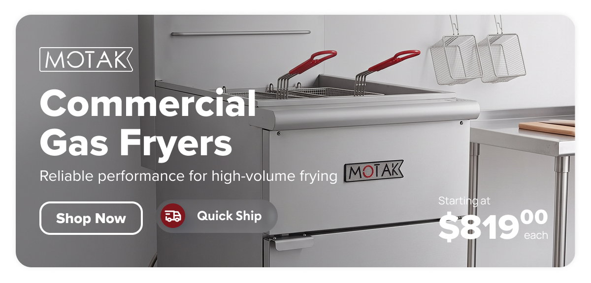 MoTak Quick Ship Commercial Gas Fryers