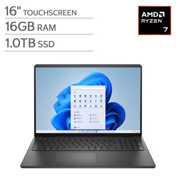 Dell 16 Touchscreen Laptop with 16.0-inch Touchscreen Ryzen 7 Processor