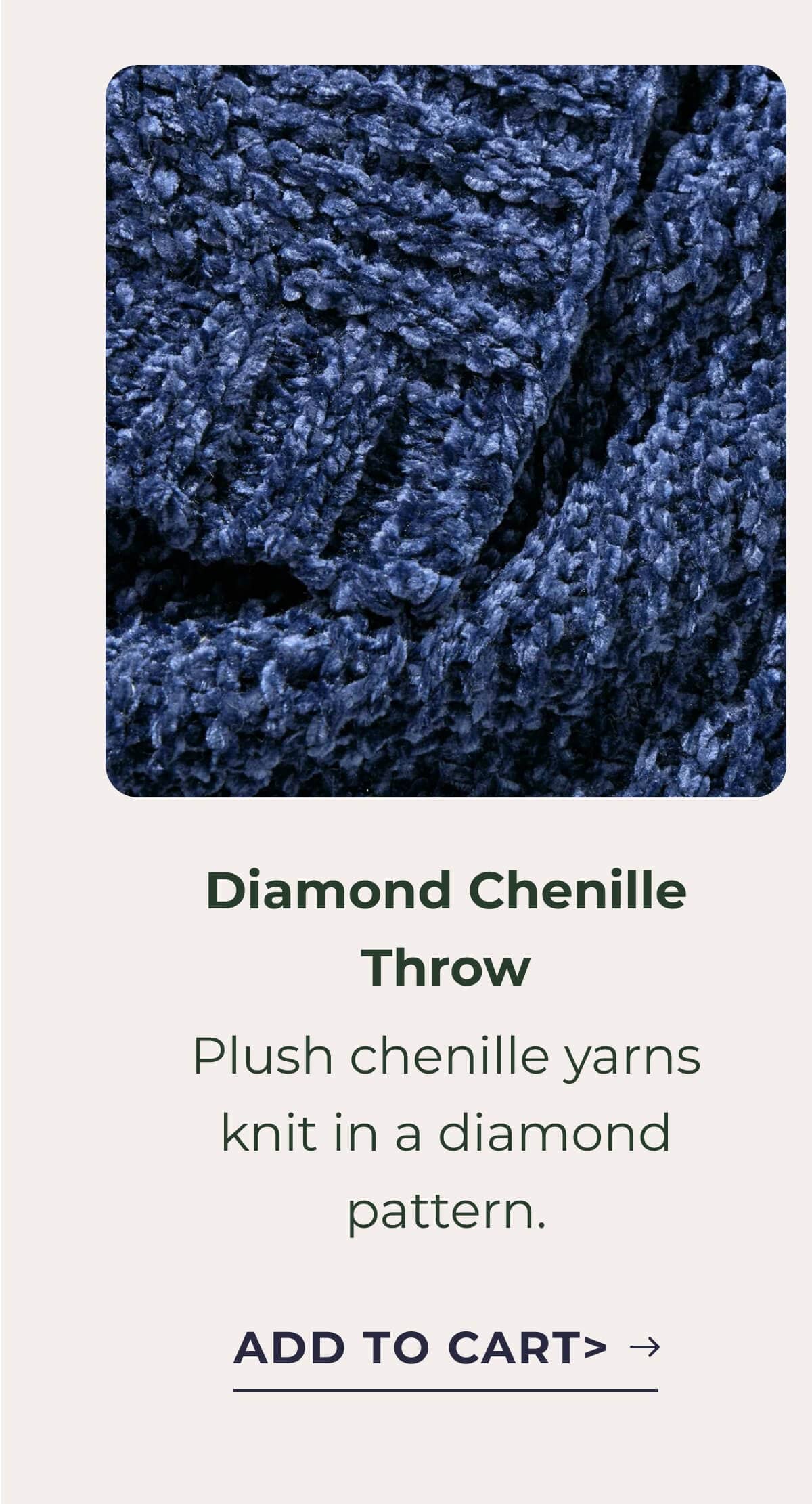 Diamond Chenille Throw