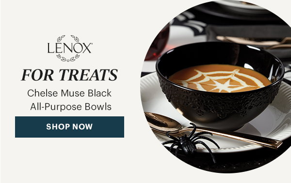 LENOX  FOR TREATS  Chelse Muse Black All-Purpose Bowls  [SHOP NOW]