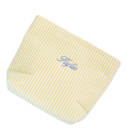 Butter Yellow Stripe Pouch