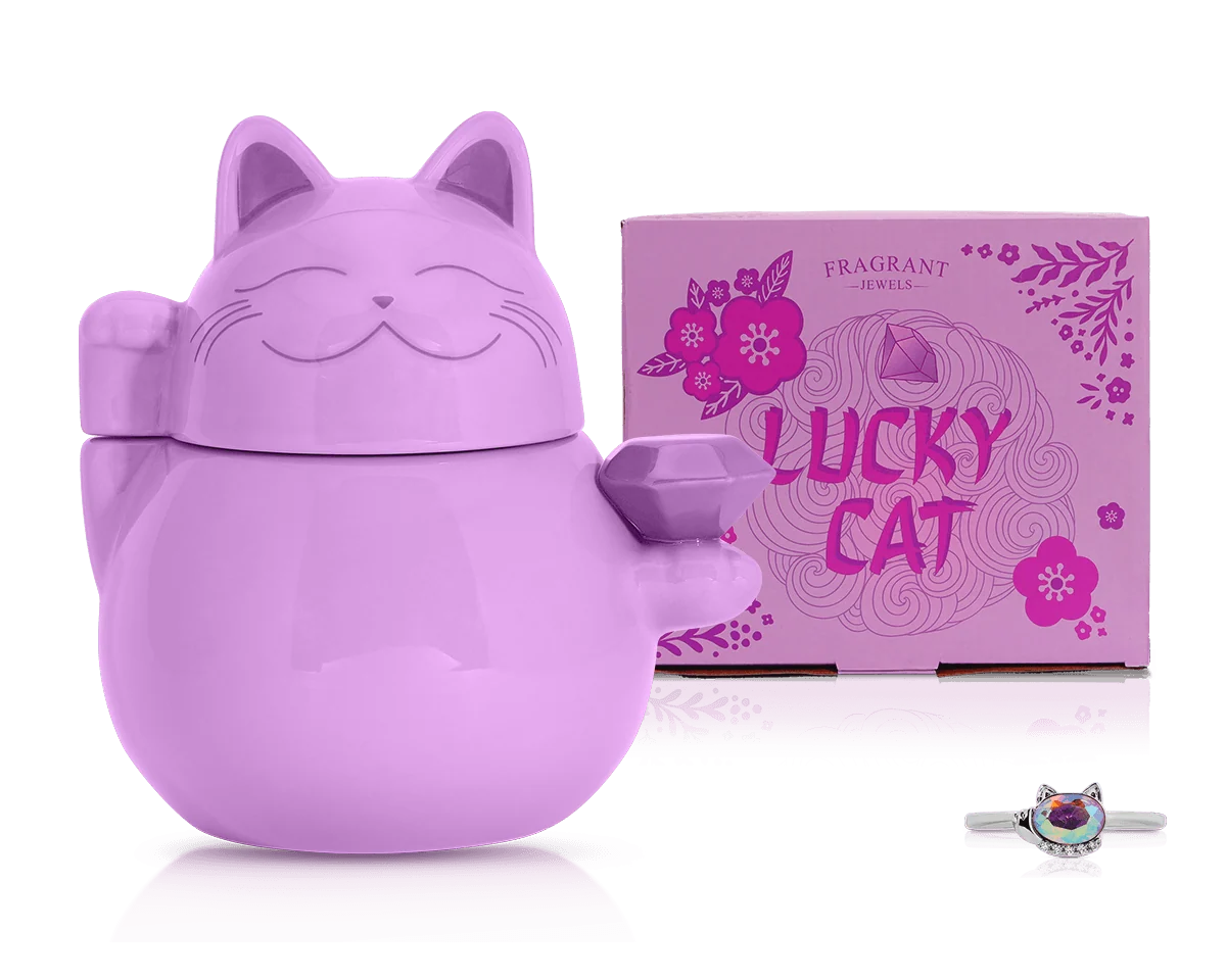 Lucky Cat – Jewel Candle