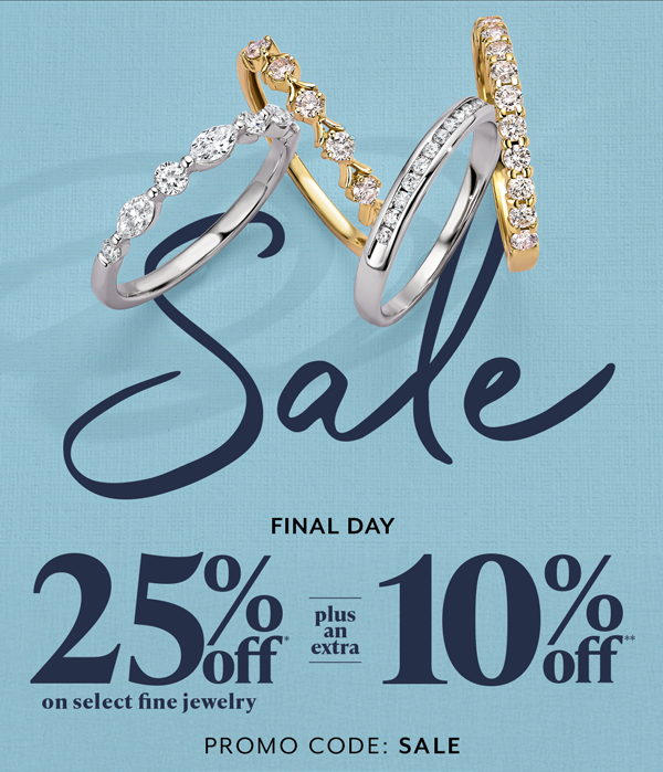  Final Day! Shop Sale - Extra 10% Off
