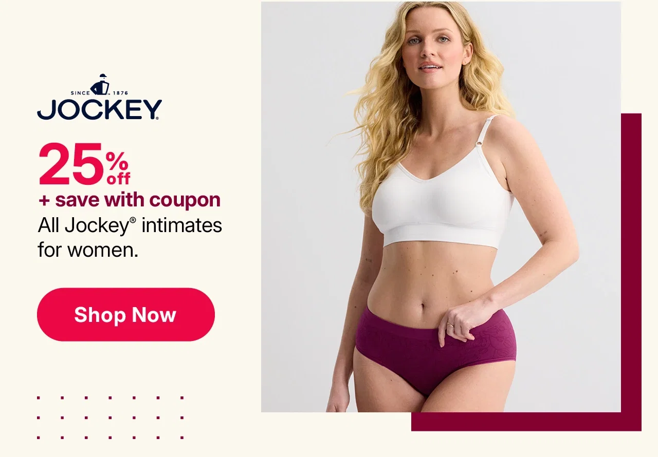 25% off plus save with coupon all jockey intimates