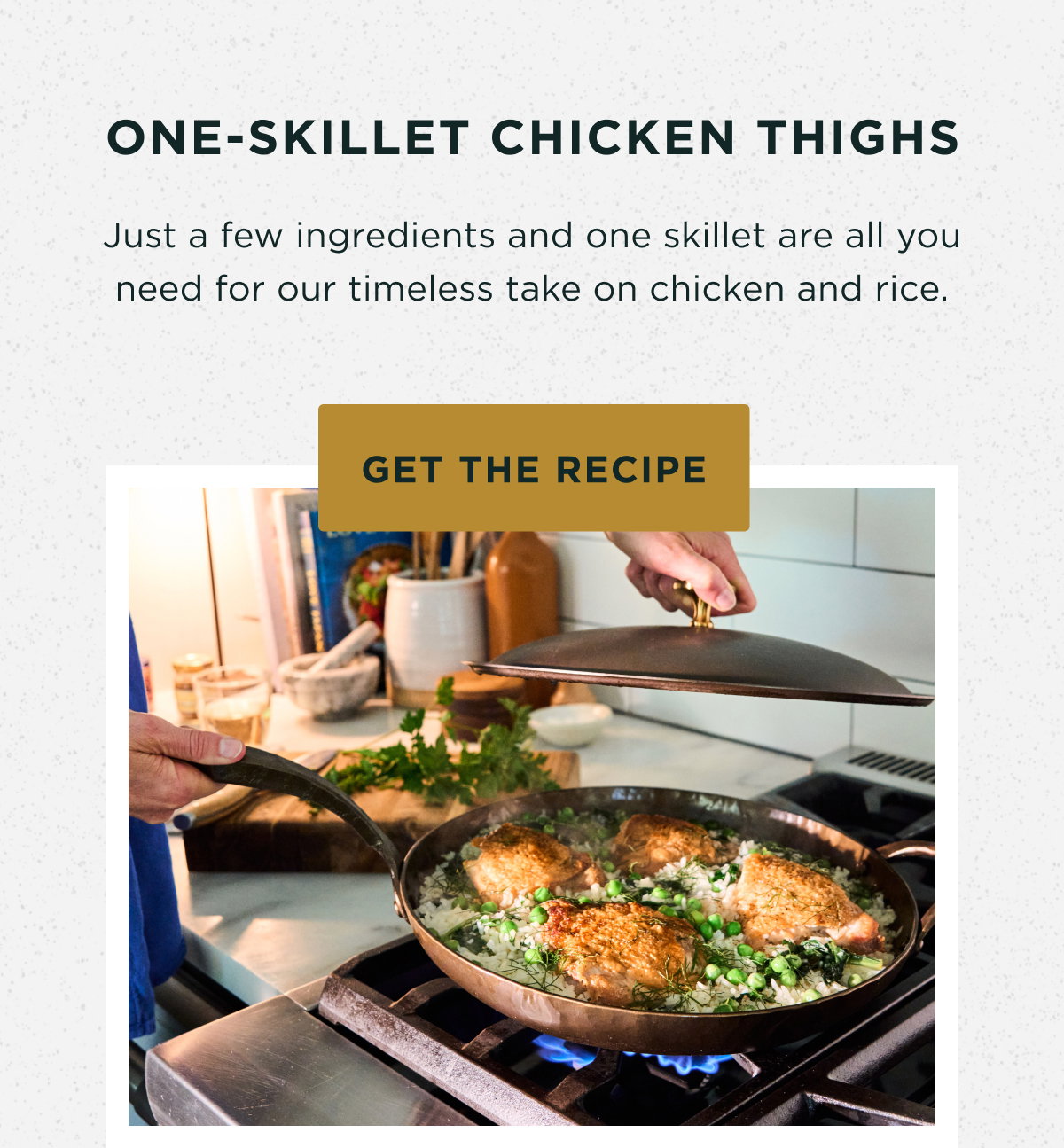 One-Skillet Chicken Thighs