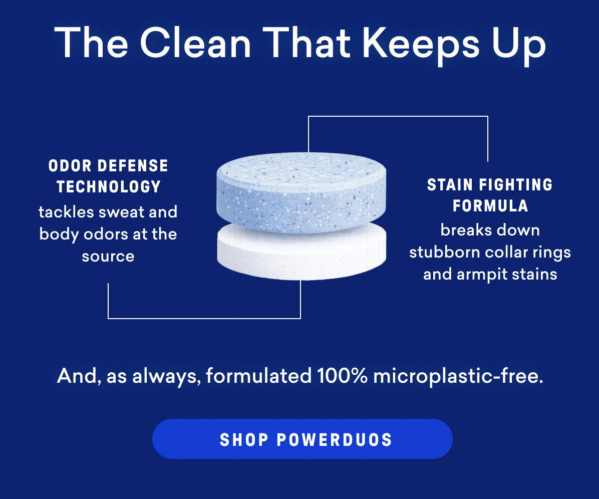 PowerDuo Laundry Tablets are formulated with advanced 2-in-1 cleaning.
