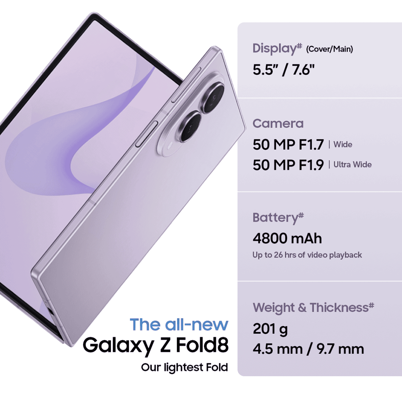 The all-new Galaxy Z Fold8