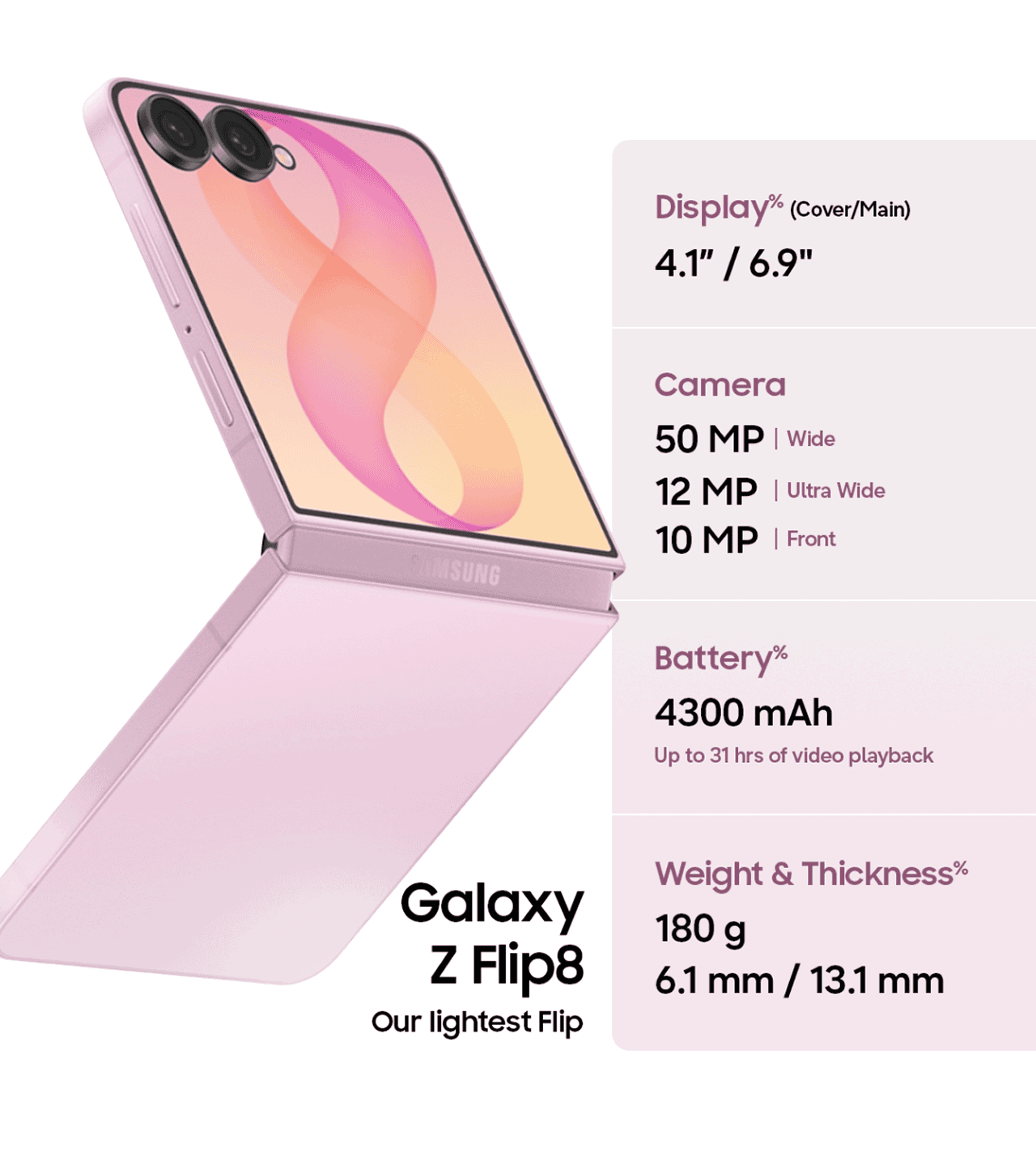 The iconic Galaxy Z Flip8