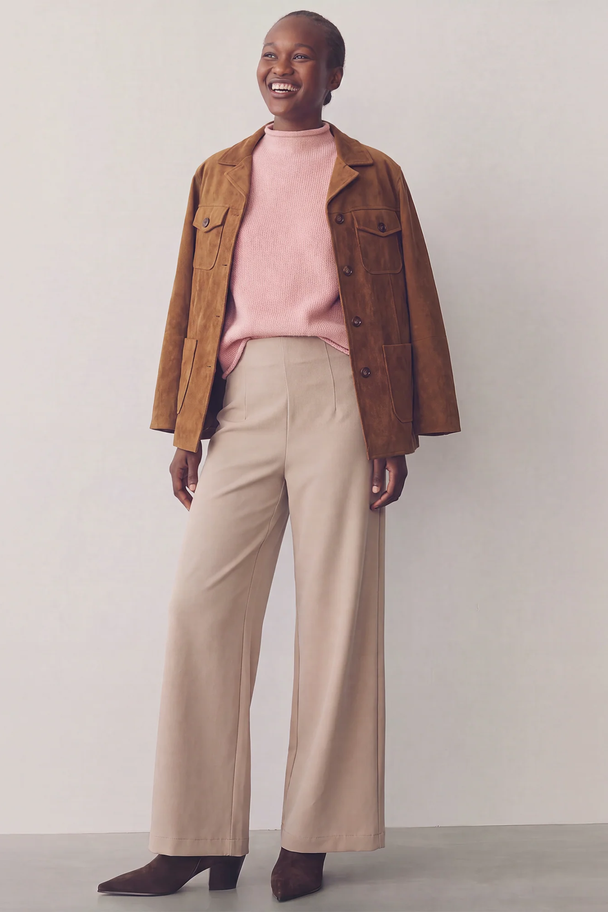 High-Waisted Wide Leg Pants