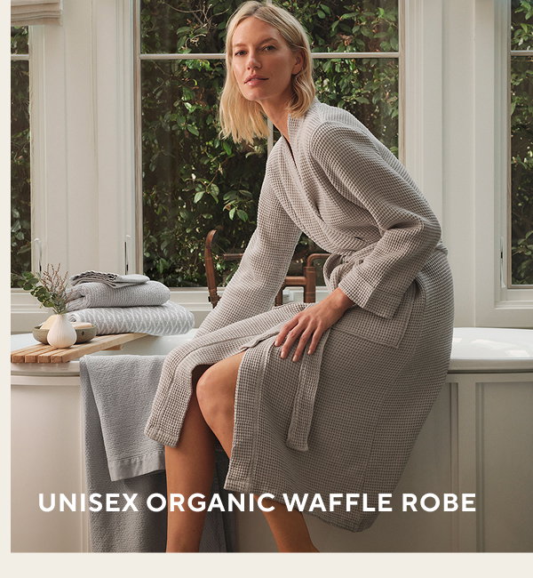Unisex Organic Waffle Robe