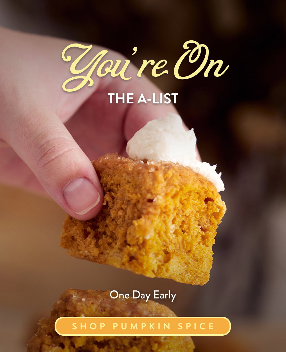 You're On the A-List. One Day Early