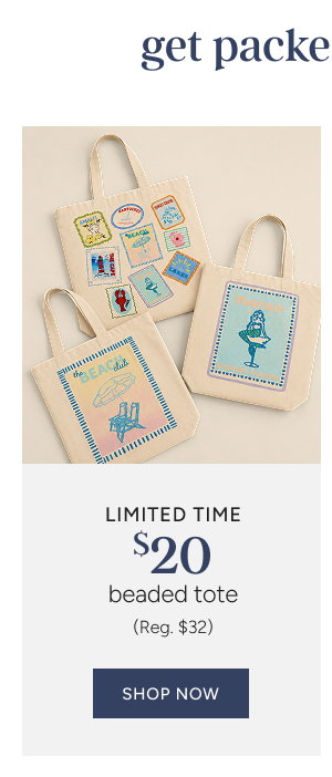 Beaded Tote Special Price $20 (reg. $32)