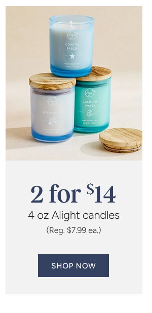 Alight 4oz Candles Special Price 2 for $14 (reg $7.99 ea)
