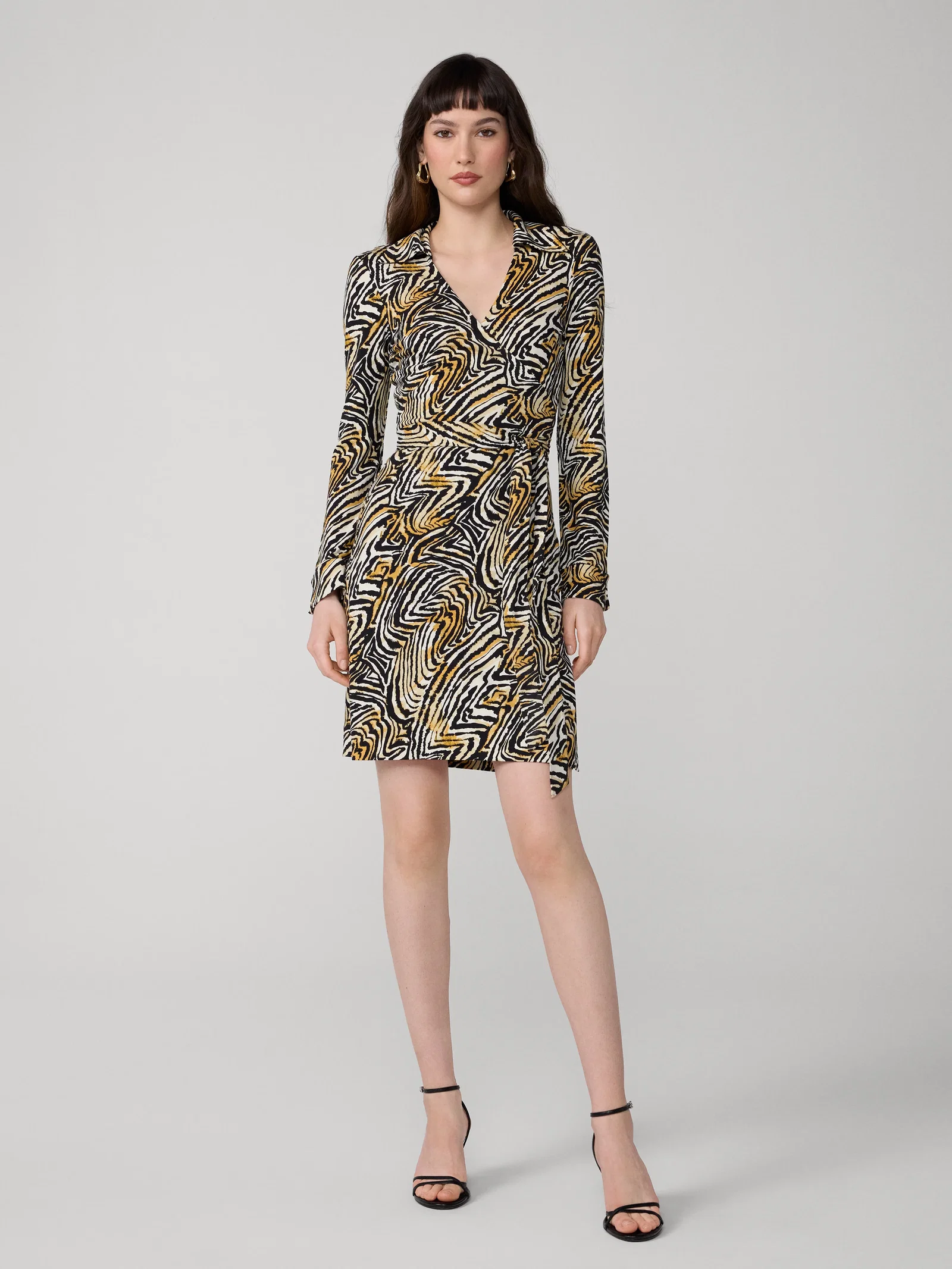 Image of Jeanne Silk Jersey Wrap Dress