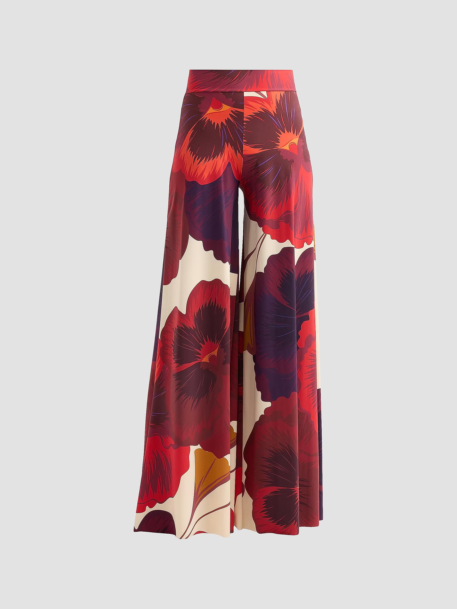 Chiara Boni La Petite Robe Skyla Floral Wide-Leg Pants