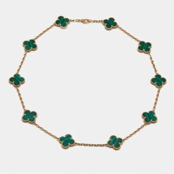 Vintage Alhambra Malachite 18k